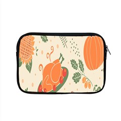 Happy Thanksgiving Chicken Bird Flower Floral Pumpkin Sunflower Apple Macbook Pro 15  Zipper Case by Mariart