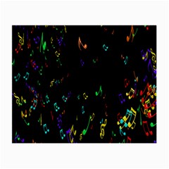 Colorful Music Notes Rainbow Small Glasses Cloth