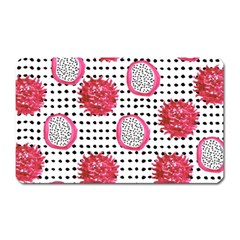 Fruit Patterns Bouffants Broken Hearts Dragon Polka Dots Red Black Magnet (rectangular)