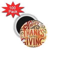 Happy Thanksgiving Sign 1 75  Magnets (100 Pack) 