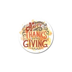 Happy Thanksgiving Sign Golf Ball Marker (4 Pack)