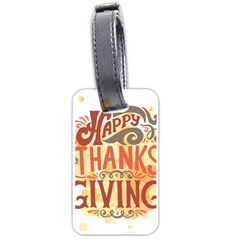 Happy Thanksgiving Sign Luggage Tags (one Side) 