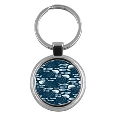 Jellyfish Fish Cartoon Sea Seaworld Key Chains (round) 