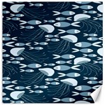 Jellyfish Fish Cartoon Sea Seaworld Canvas 12  x 12   11.4 x11.56  Canvas - 1