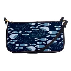 Jellyfish Fish Cartoon Sea Seaworld Shoulder Clutch Bags by Mariart