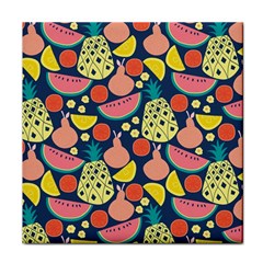 Fruit Pineapple Watermelon Orange Tomato Fruits Face Towel by Mariart