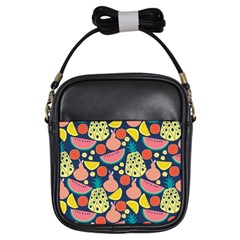 Fruit Pineapple Watermelon Orange Tomato Fruits Girls Sling Bags by Mariart