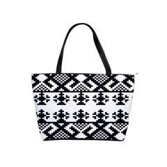 Model Traditional Draperie Line Black White Triangle Shoulder Handbags by Mariart