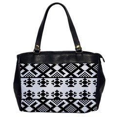 Model Traditional Draperie Line Black White Triangle Office Handbags by Mariart