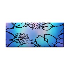 Lotus Flower Wall Purple Blue Cosmetic Storage Cases by Mariart