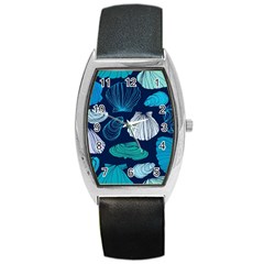 Mega Menu Seashells Barrel Style Metal Watch by Mariart