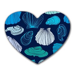 Mega Menu Seashells Heart Mousepads