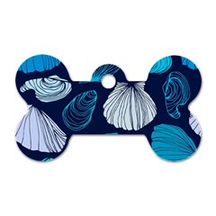 Mega Menu Seashells Dog Tag Bone (one Side)