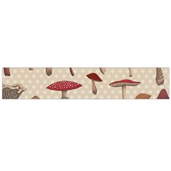 Mushroom Madness Red Grey Brown Polka Dots Flano Scarf (large) by Mariart