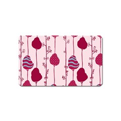 Original Tree Bird Leaf Flower Floral Pink Wave Chevron Blue Polka Dots Magnet (name Card)