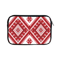 Model Traditional Draperie Line Red White Triangle Apple Ipad Mini Zipper Cases