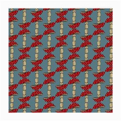 Mushroom Madness Red Grey Polka Dots Medium Glasses Cloth (2-side)