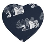 Japan Food Sashimi Heart Ornament (Two Sides) Front