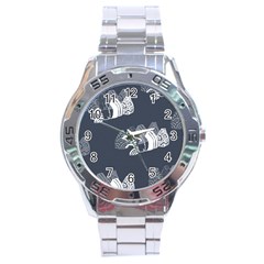 Japan Food Sashimi Stainless Steel Analogue Watch by Mariart