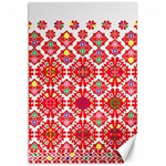 Plaid Red Star Flower Floral Fabric Canvas 20  x 30   19.62 x28.9  Canvas - 1