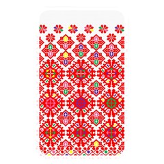 Plaid Red Star Flower Floral Fabric Memory Card Reader
