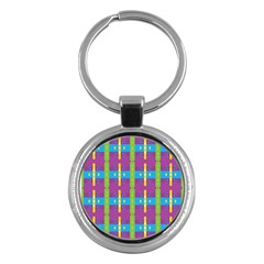 Stripes and dots                           Key Chain (Round)