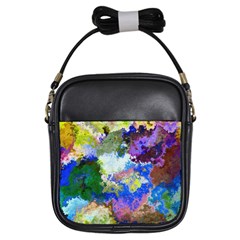 Color mix canvas                           Girls Sling Bag