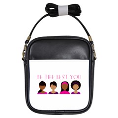 Black Girls Be The Best You Girls Sling Bag by kenique