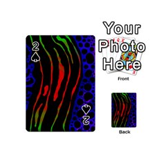 Frog Spectrum Polka Line Wave Rainbow Playing Cards 54 (mini) 