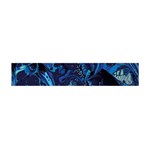 Pattern Butterfly Blue Stone Flano Scarf (Mini) Back