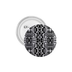 Psychedelic Pattern Flower Black 1 75  Buttons by Mariart