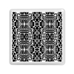 Psychedelic Pattern Flower Black Memory Card Reader (square) 