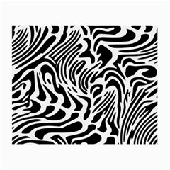 Psychedelic Zebra Black White Line Small Glasses Cloth (2-Side)