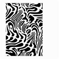 Psychedelic Zebra Black White Line Small Garden Flag (Two Sides)