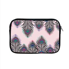 Peacock Feather Pattern Pink Love Heart Apple Macbook Pro 15  Zipper Case by Mariart