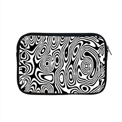 Psychedelic Zebra Black White Apple Macbook Pro 15  Zipper Case by Mariart