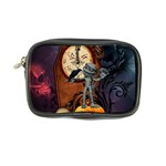 Funny Mummy With Skulls, Crow And Pumpkin Coin Purse