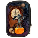 Funny Mummy With Skulls, Crow And Pumpkin Compact Camera Cases