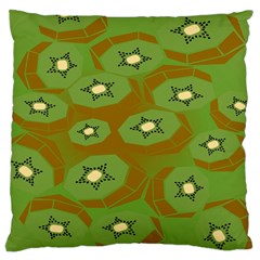 Relativity Pattern Moon Star Polka Dots Green Space Large Cushion Case (one Side) by Mariart