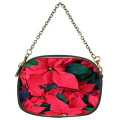 Red Poinsettia Flower Chain Purses (one Side) 