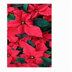 Red Poinsettia Flower Large Garden Flag (two Sides) by Mariart