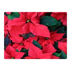 Red Poinsettia Flower Double Sided Flano Blanket (mini)  by Mariart