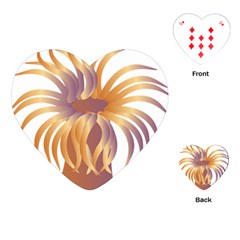 Sea Anemone Playing Cards (heart) 