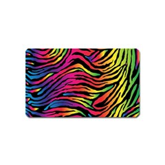 Rainbow Zebra Magnet (name Card)