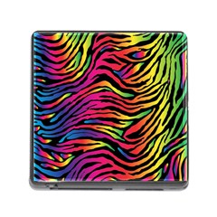 Rainbow Zebra Memory Card Reader (square)