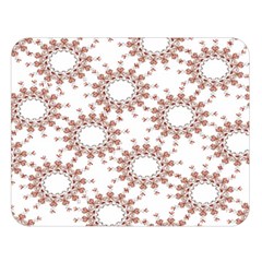 Pattern Flower Floral Star Circle Love Valentine Heart Pink Red Folk Double Sided Flano Blanket (large) 