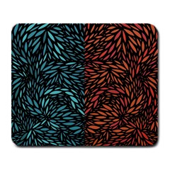 Square Pheonix Blue Orange Red Large Mousepads by Mariart