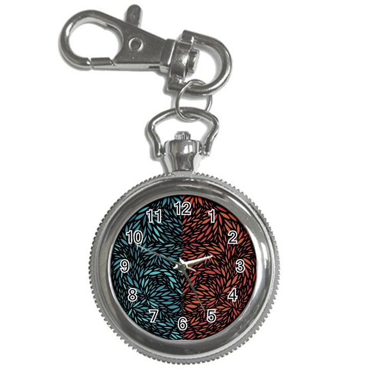 Square Pheonix Blue Orange Red Key Chain Watches