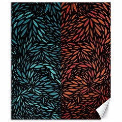 Square Pheonix Blue Orange Red Canvas 20  X 24   by Mariart