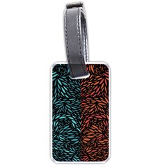 Square Pheonix Blue Orange Red Luggage Tags (one Side)  by Mariart